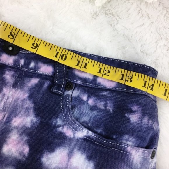 Blackheart Purple Tie Die Low Rise Shorts Size 5 - Picture 5 of 8